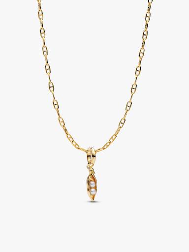 Baroque Pearl Two Peas in a Pod Pendant Necklace