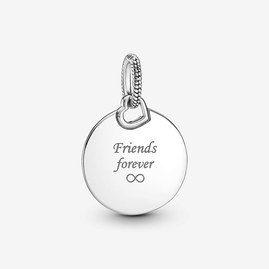 Engravable Round Tag Pendant image number 0