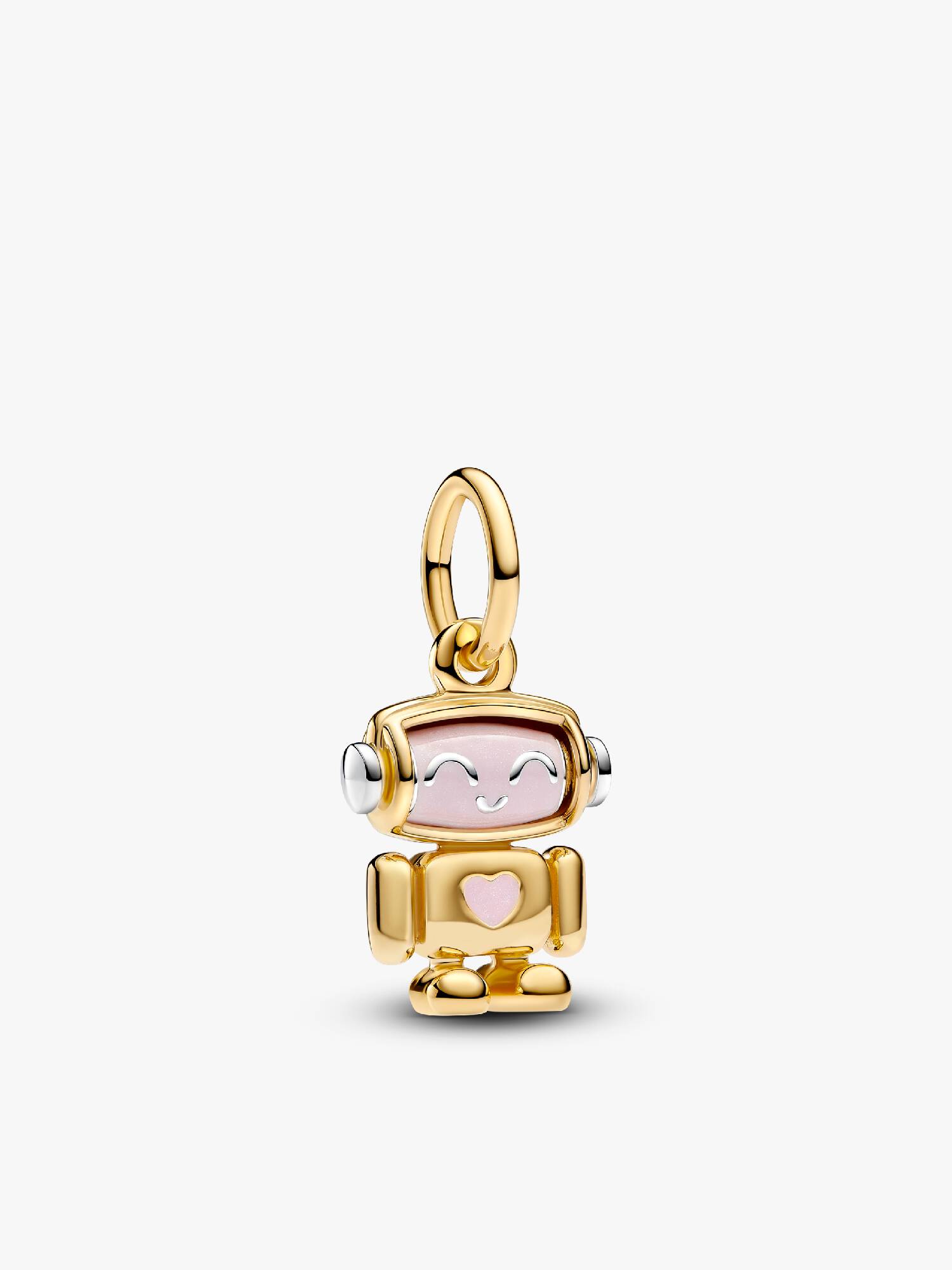 Spinnable Face Robot Dangle Charm