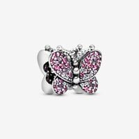 Pink Pavé Butterfly Charm | Pandora UK