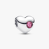 Engravable October Birthstone Heart Charm Engravable October Birthstone Heart Charm