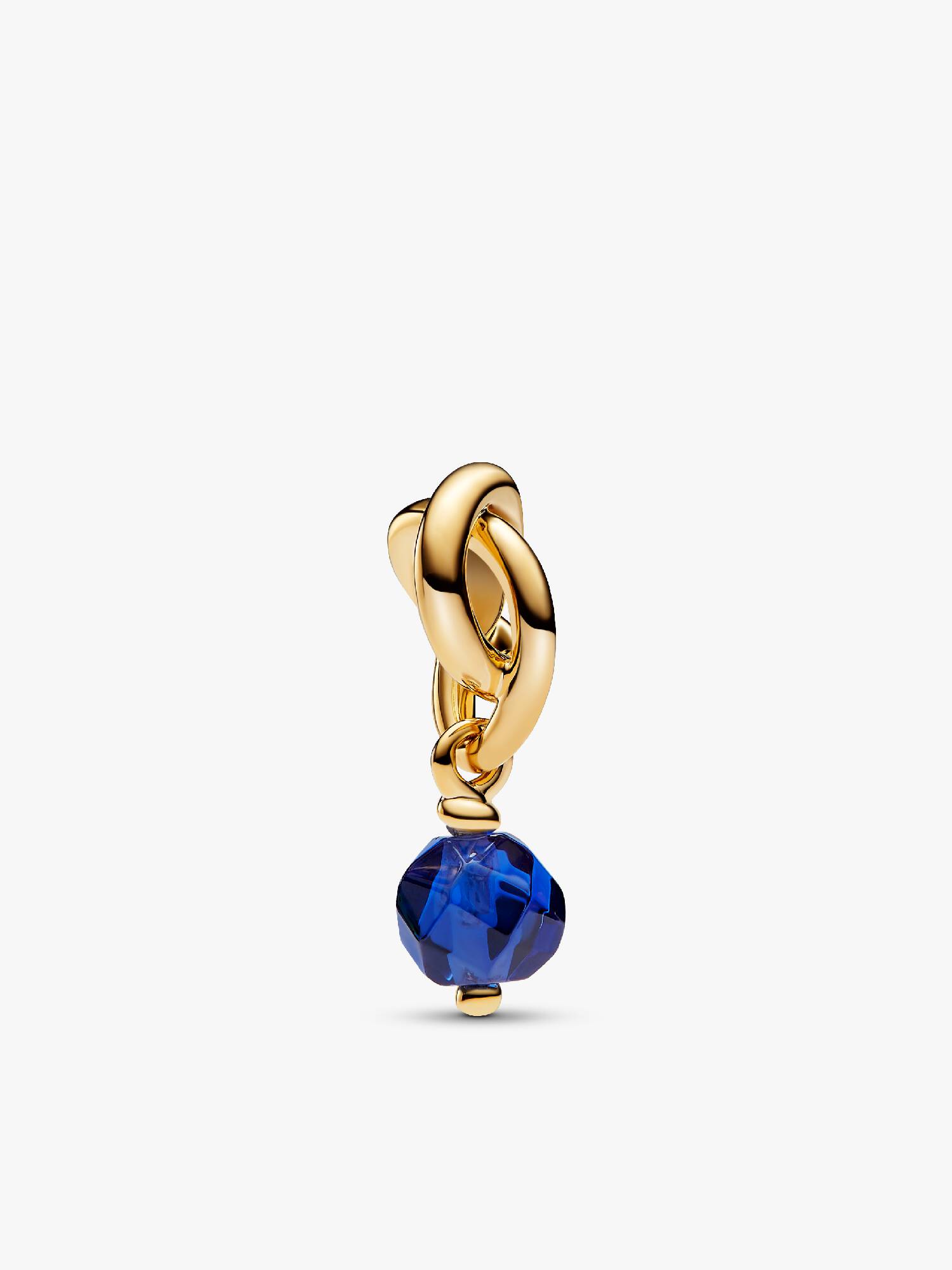 September Birthstone Eternity Circle Dangle Charm