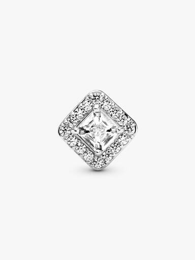 Square Sparkle Halo Charm