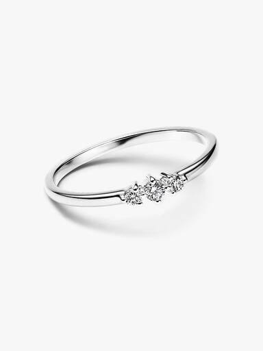 Pandora Era Lab-Grown Diamond Triple Stone Ring