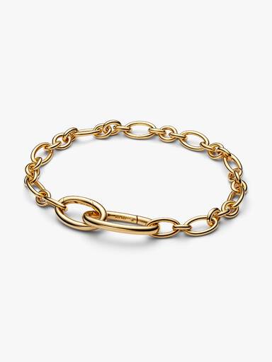 Openable Oval Link Chain Bracelet