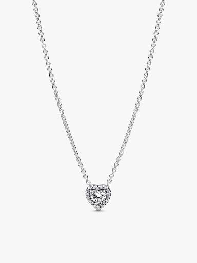 Elevated Heart Necklace and Earrings Gift Set