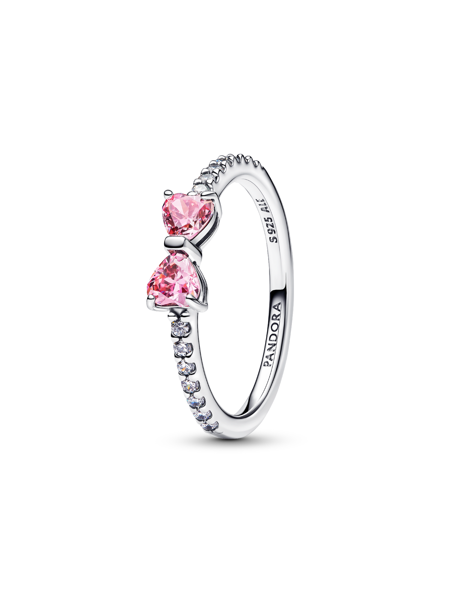 Sparkling Pink Bow Ring