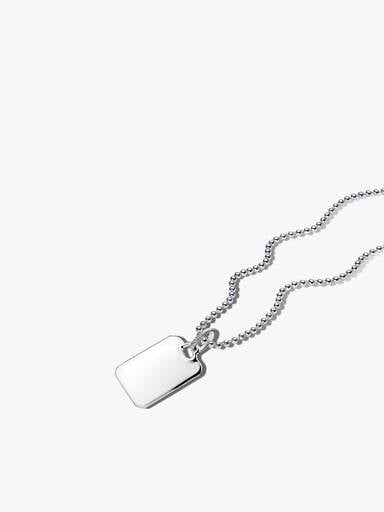 Engravable Silver Heart Pendant Necklace Gift Set