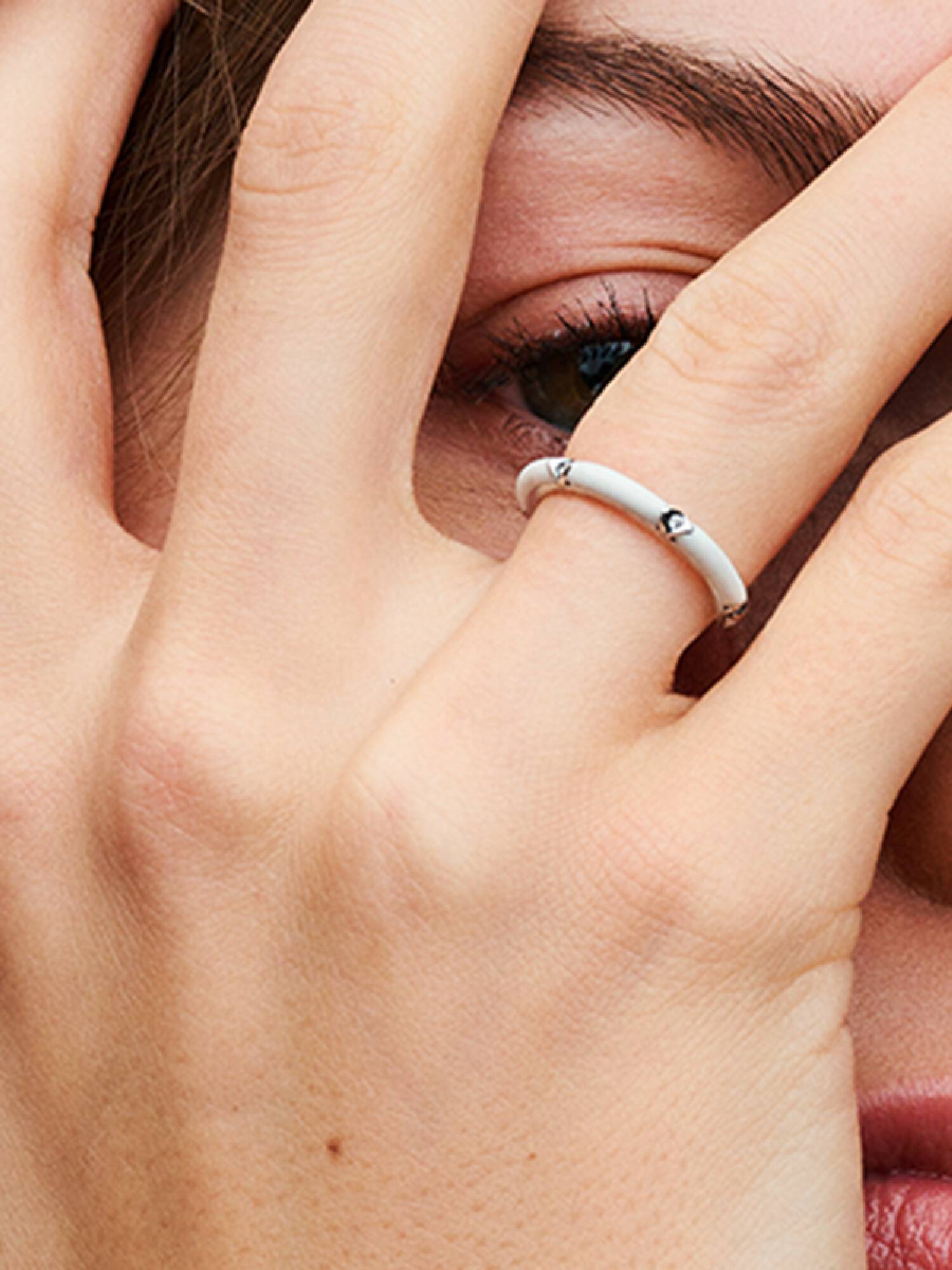 Stones & Enamel Ring