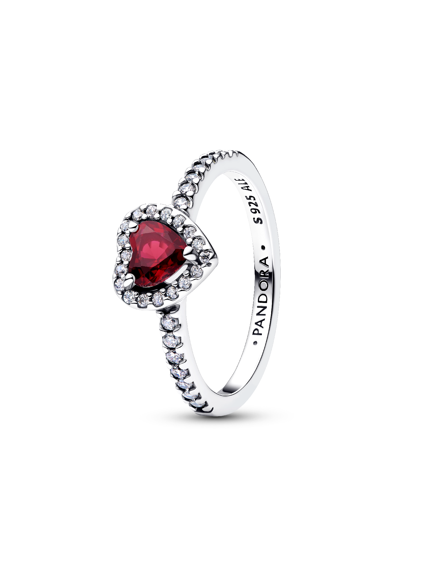 Elevated Fuchsia Rose Heart Ring