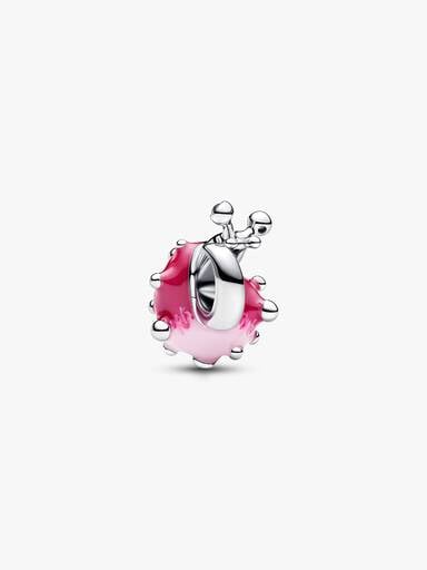 Pink Snail Charm