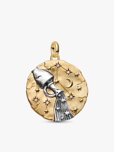 Aquarius Oversized Talisman Pendant Necklace
