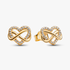 Sparkling Infinity Heart Stud Earrings Sparkling Infinity Heart Stud Earrings
