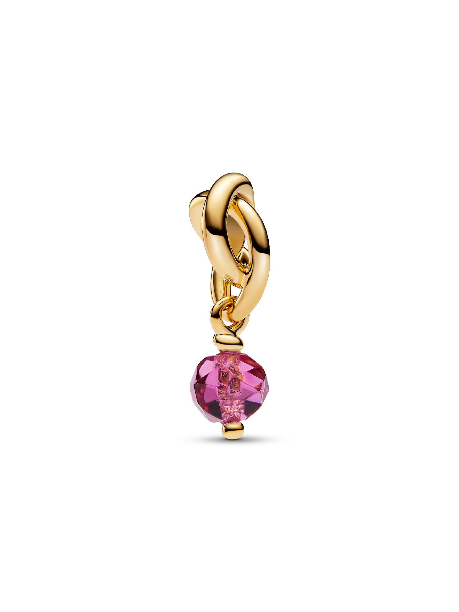 October Birthstone Eternity Circle Dangle Charm