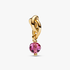 October Birthstone Eternity Circle Dangle Charm October Birthstone Eternity Circle Dangle Charm