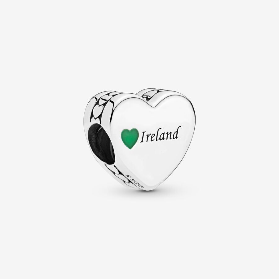 Ireland Love Heart Charm image number 0