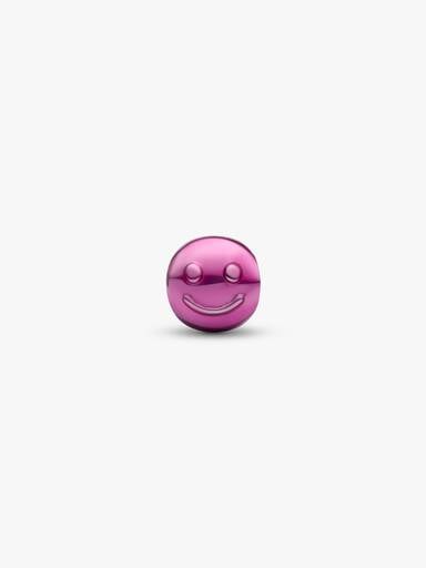 Pink Happy Face Mini Charm