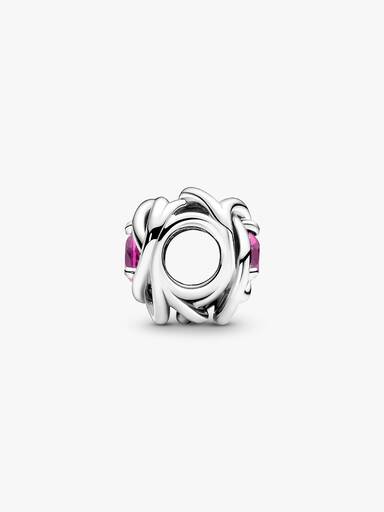 October Birthstone Eternity Circle Charm