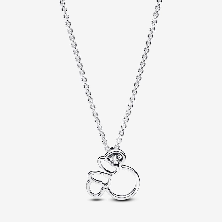 Disney Minnie Mouse Silhouette Collier Necklace image number 0