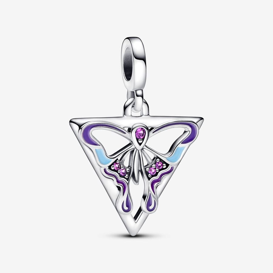 Pandora ME Butterfly Medallion Charm image number 0