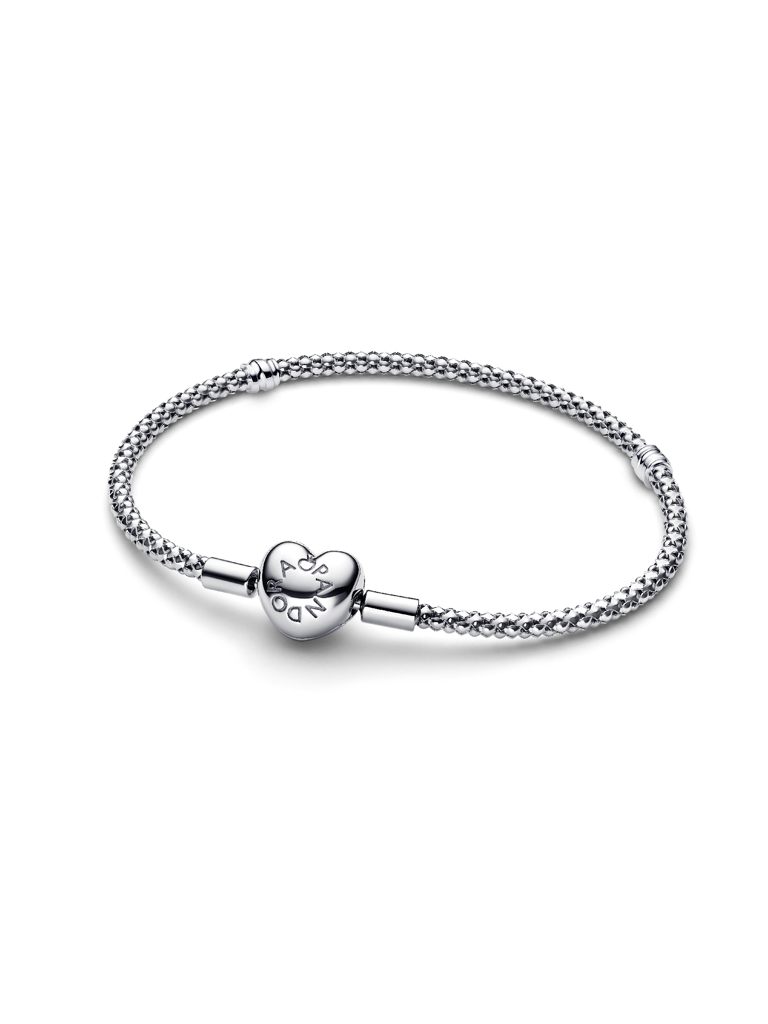Heart Clasp Studded Chain Bracelet