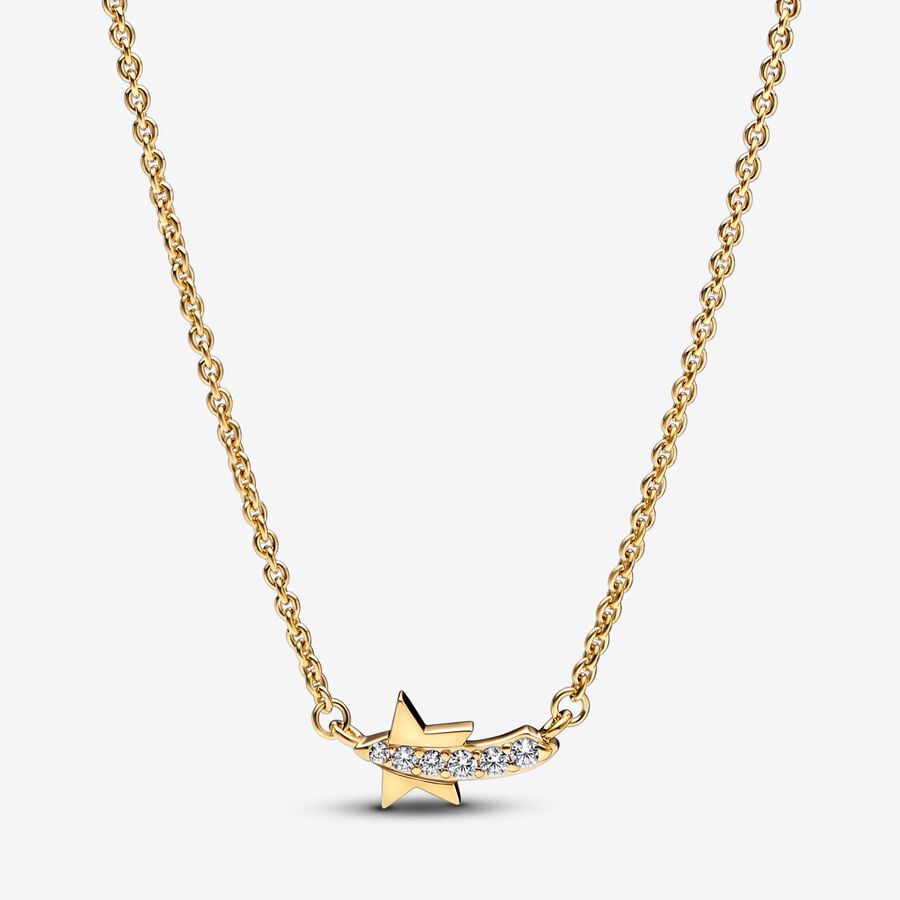 Shooting Star Pavé Collier Necklace image number 0