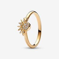 Celestial Sparkling Sun Ring | Pandora UK