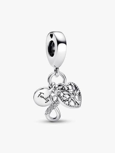Family Infinity Triple Dangle Charm