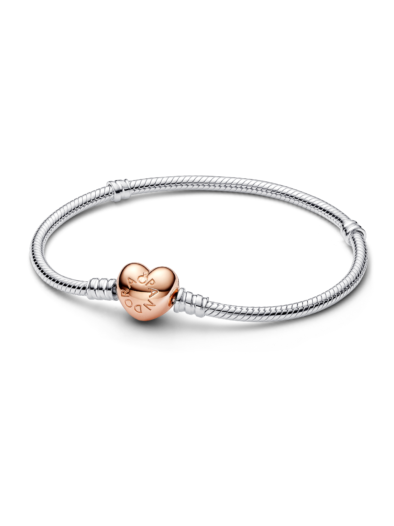 Heart Clasp Snake Chain Bracelet