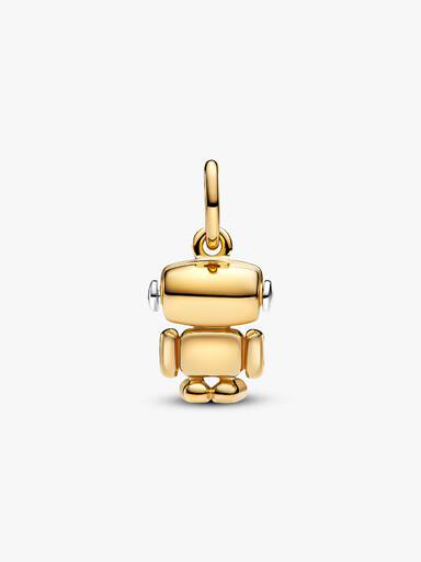 Spinnable Face Robot Dangle Charm