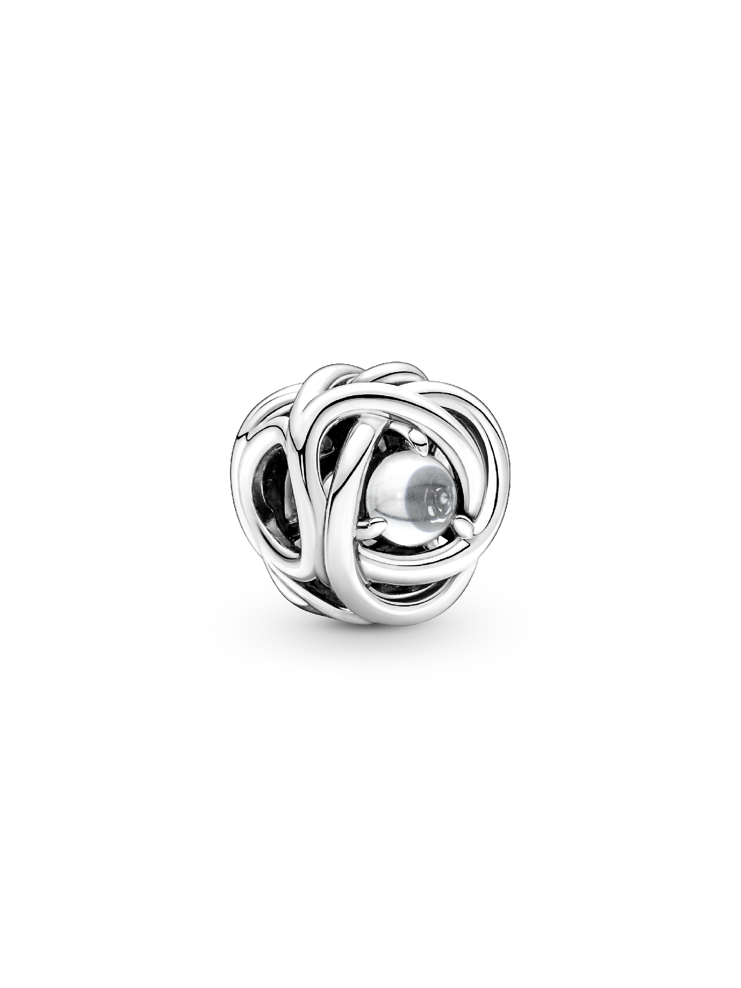 April Birthstone Eternity Circle Charm