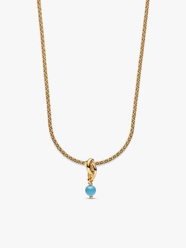 14k Gold Plated December Birthstone Necklace Set