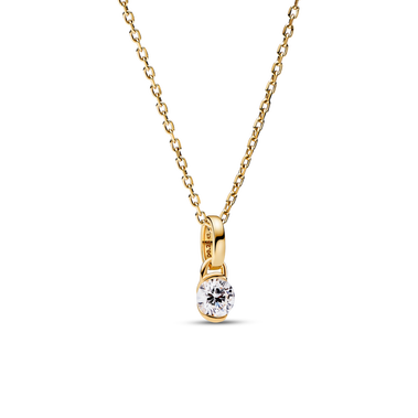 Pandora Talisman 14k Gold Lab-grown Diamond Infinity Pendant Necklace