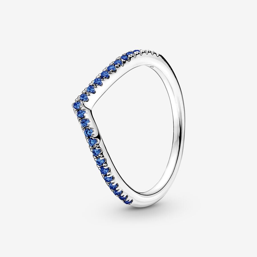 Pandora Timeless Wish Sparkling Blue Ring image number 0