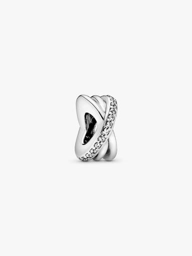 Sparkling & Polished Lines Spacer Charm