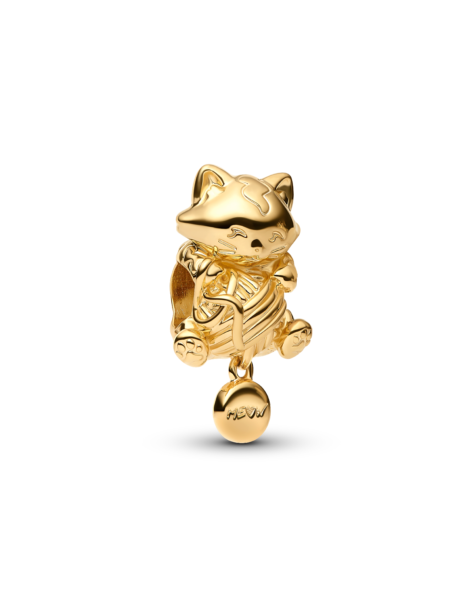 Kitten & Yarn Ball Charm