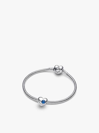 Engravable September Heart Bracelet and Charm Gift Set