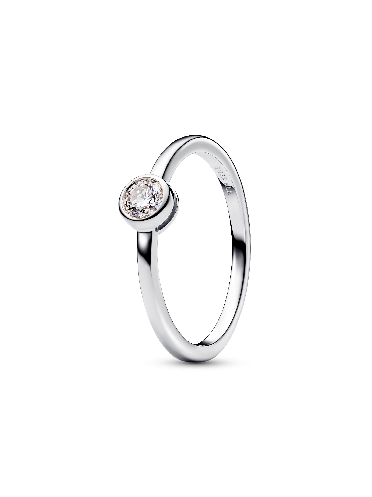 Pandora Era Bezel Sterling Silver Lab-grown Diamond Ring