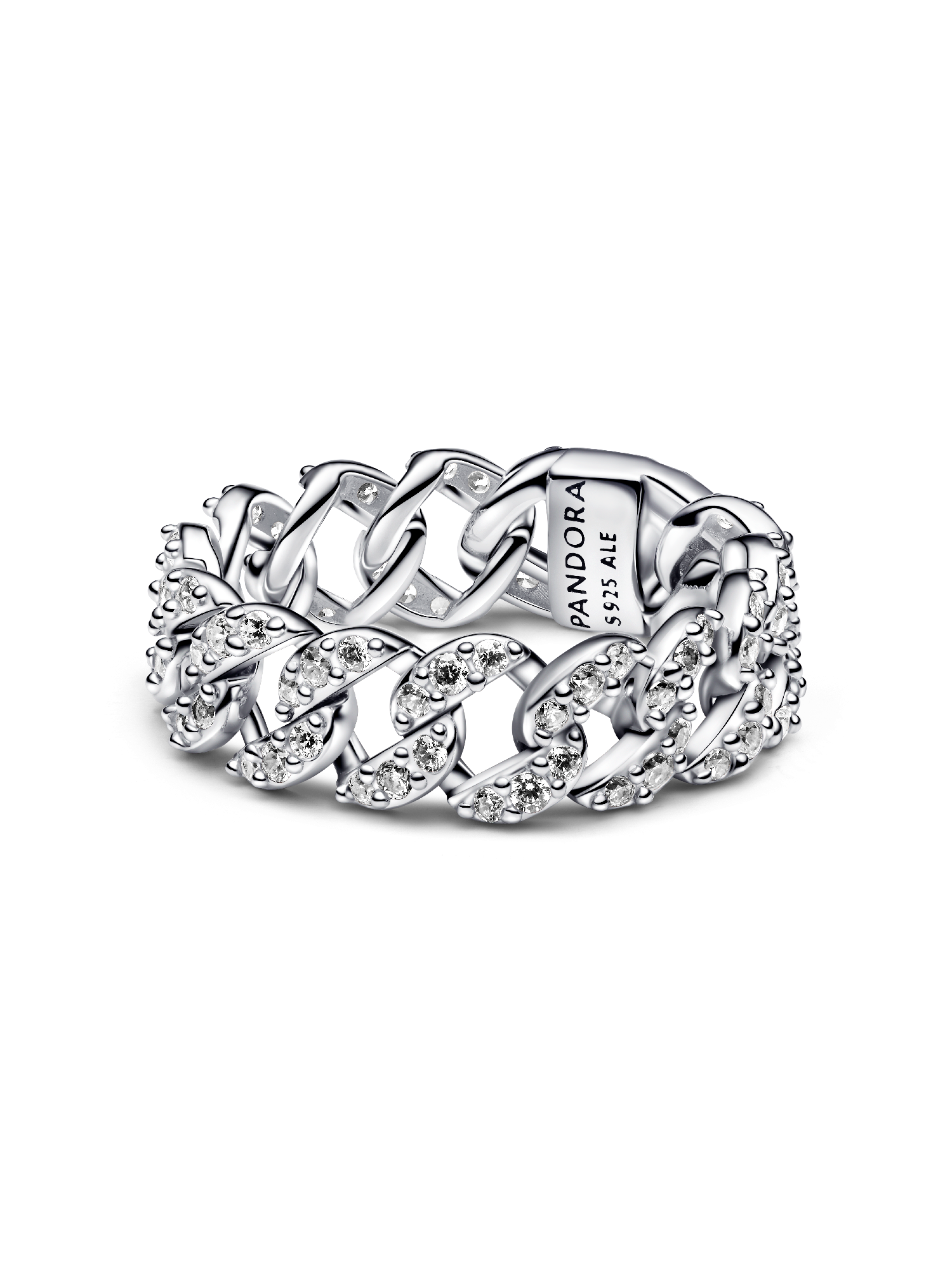 Pavé Cuban Chain Ring