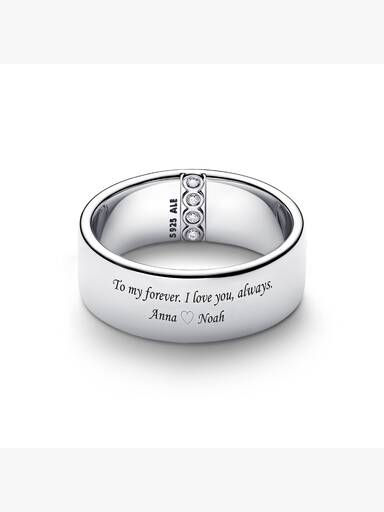 Engravable Wide Band Ring