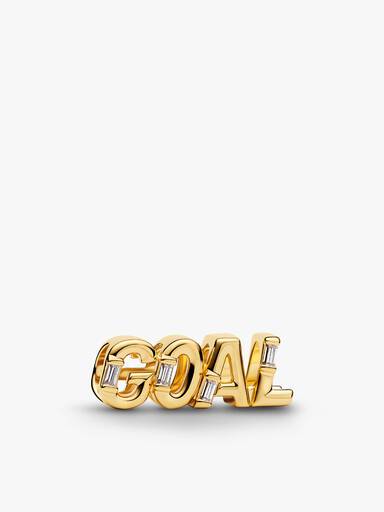 Gold Football Charm Set