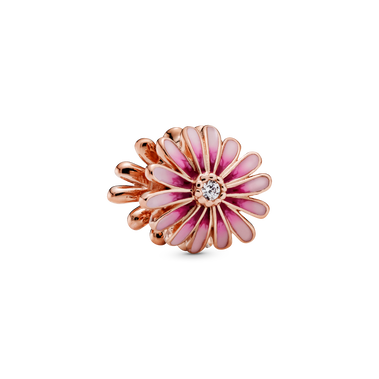 Pink Daisy Flower Charm