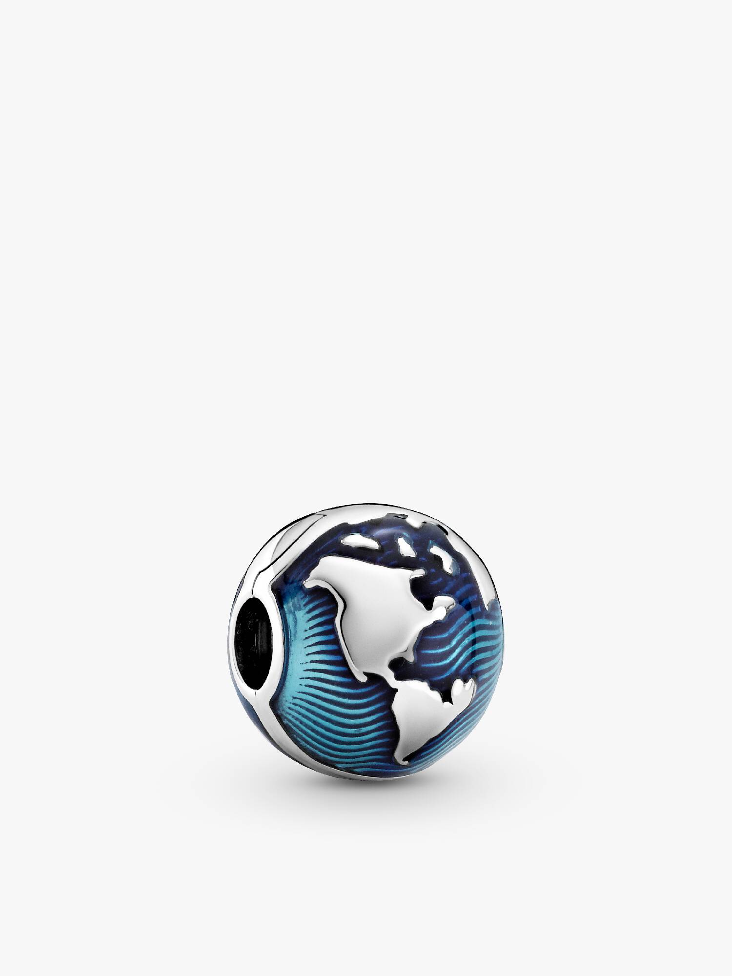 Blue Globe Clip Charm