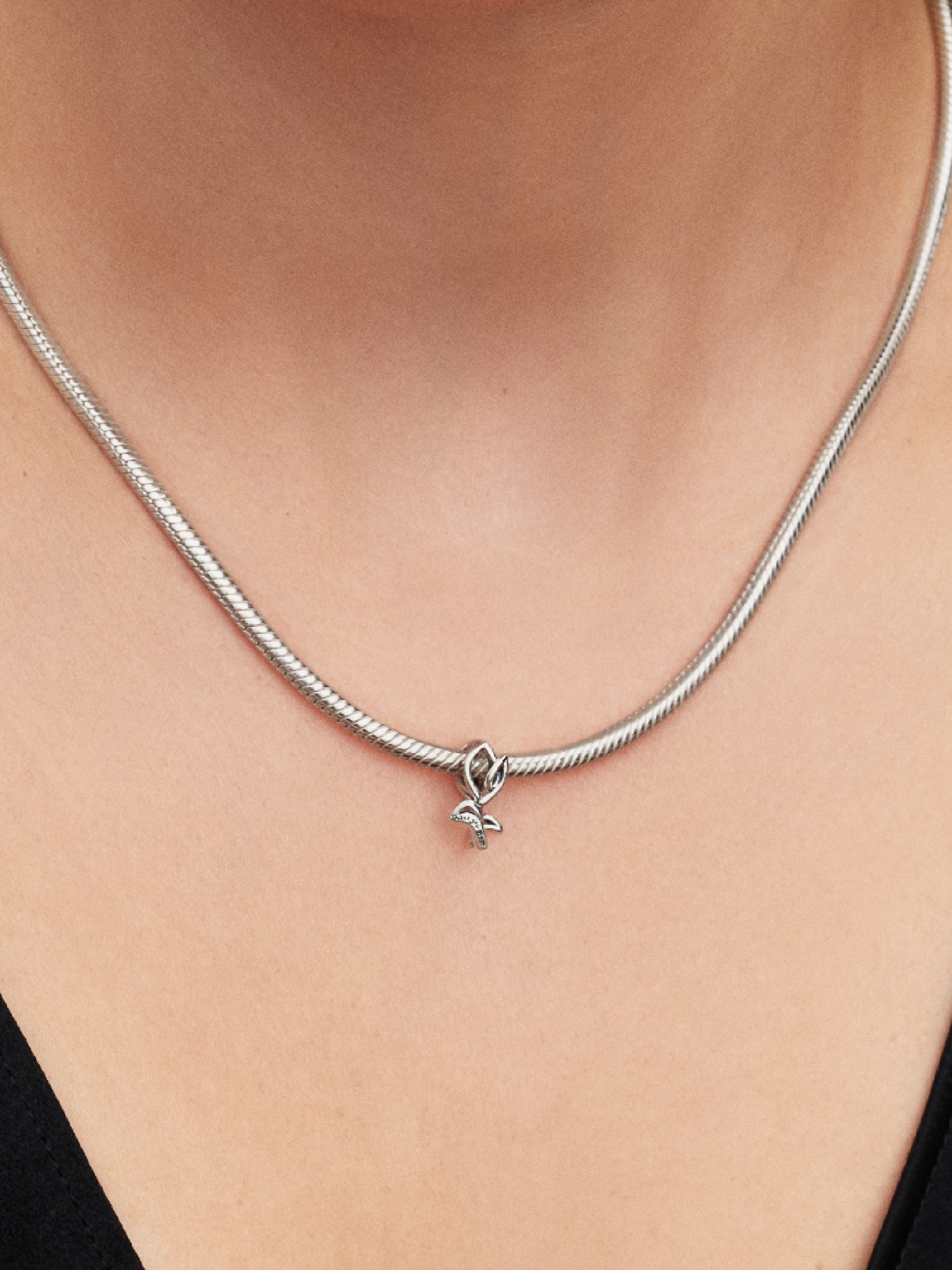 Tulip Openwork Charm | Pendant | Sterling silver | Pandora UK