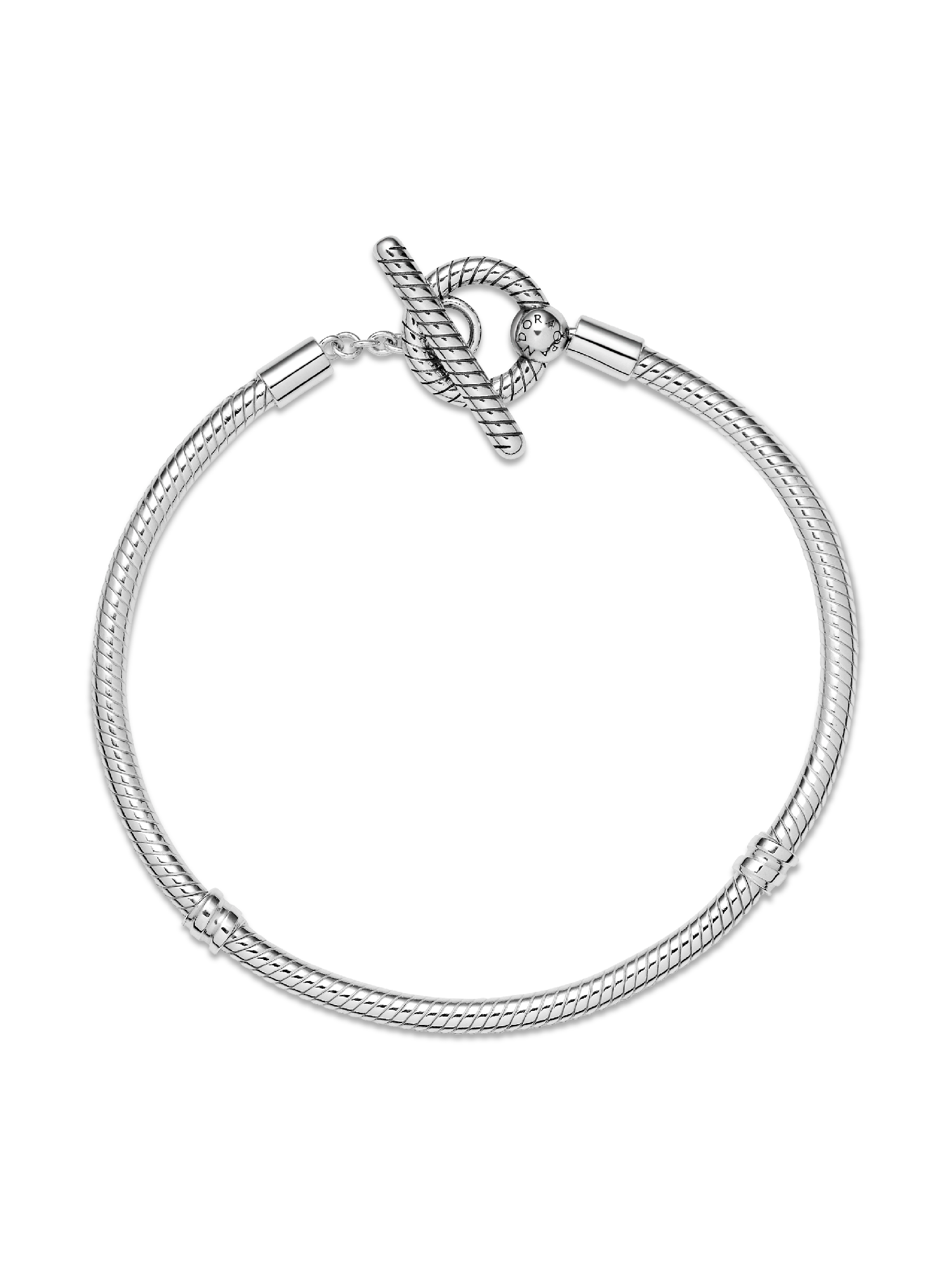 Pandora Moments T-Bar Snake Chain Bracelet | Sterling silver