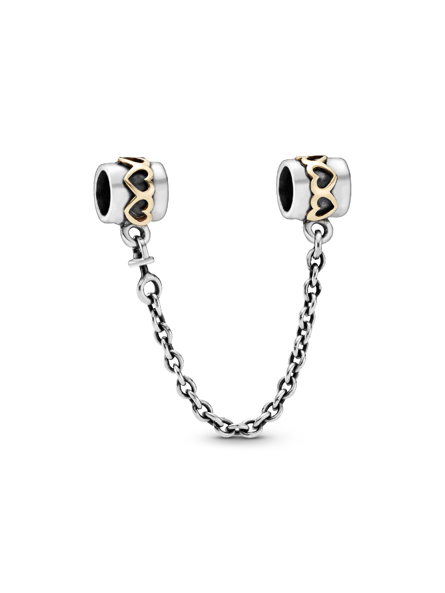 Hearts Safety Chain Charm