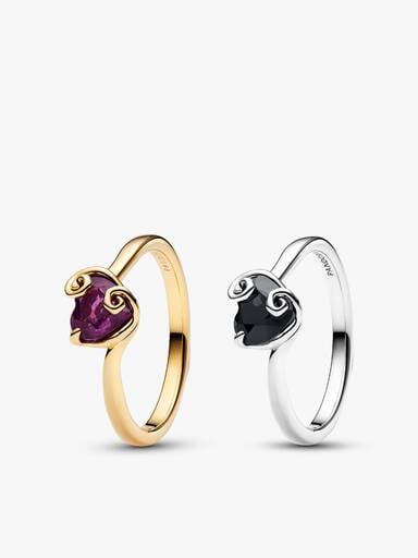 Disney The Nightmare Before Christmas Jack & Sally Ring Set