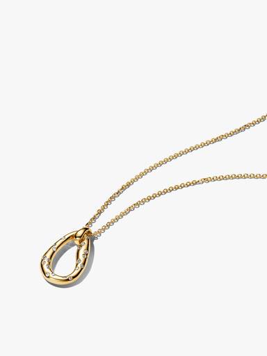 Organically Shaped Stone-Set Necklace & Earrings Set