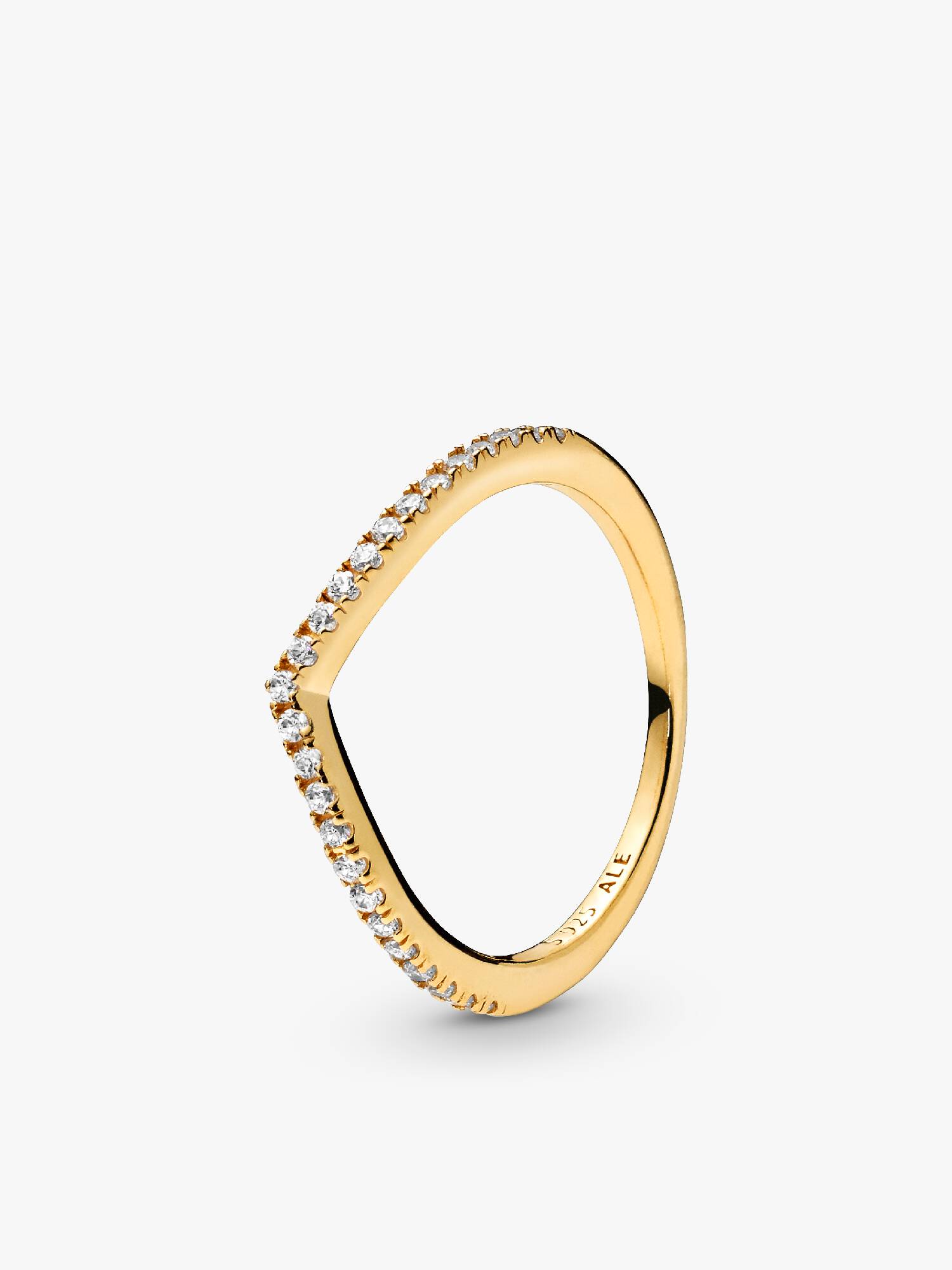 Sparkling Wishbone Ring