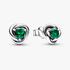 May Birthstone Eternity Circle Stud Earrings May Birthstone Eternity Circle Stud Earrings